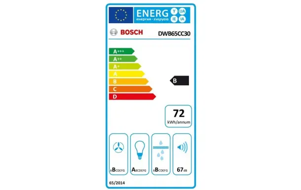 BOSCH Hotte décorative mur DWB65CC30